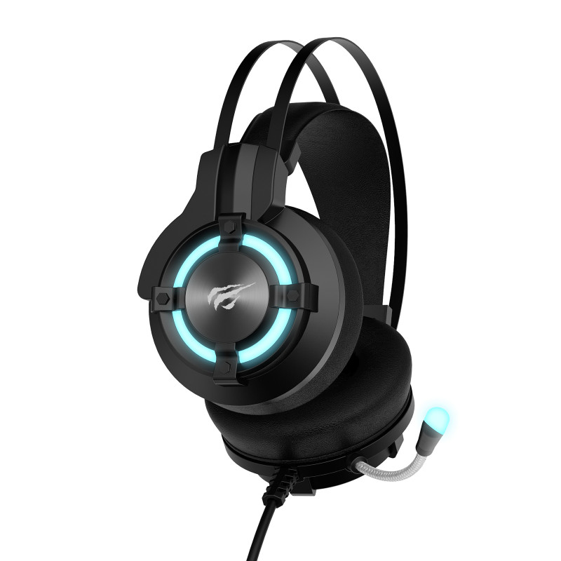 Навушники Havit HV-H2212D Black, AUX (3.5мм) x2, USB, 32 Ом, кабель 2.5 м