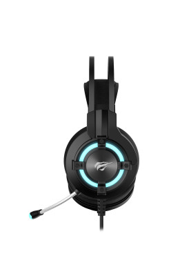 Навушники Havit HV-H2212D Black, AUX (3.5мм) x2, USB, 32 Ом, кабель 2.5 м