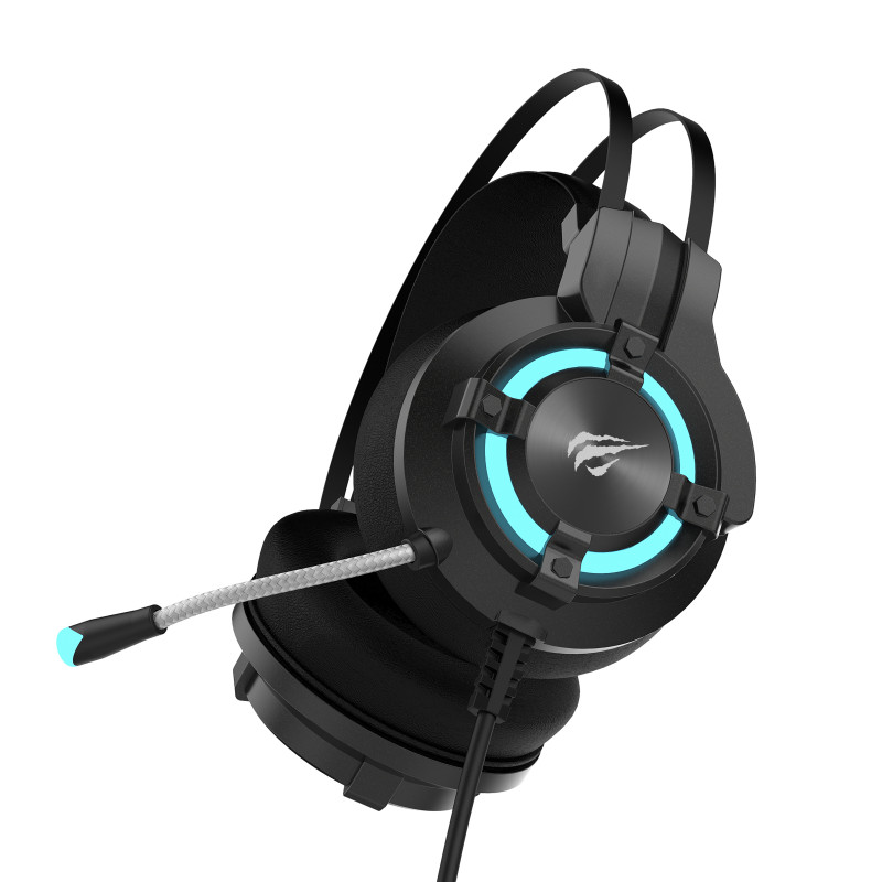 Навушники Havit HV-H2212D Black, AUX (3.5мм) x2, USB, 32 Ом, кабель 2.5 м