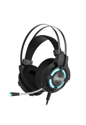 Навушники Havit HV-H2212D Black, AUX (3.5мм) x2, USB, 32 Ом, кабель 2.5 м