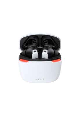 Навушники бездротові Havit TW929 PRO TWS, White, Bluetooth V5.3, мікрофон, динаміки 13 мм, зарядний кейс, USB-C, 40 mAh / 400 mAh