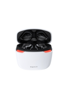 Навушники бездротові Havit TW929 PRO TWS, White, Bluetooth V5.3, мікрофон, динаміки 13 мм, зарядний кейс, USB-C, 40 mAh / 400 mAh