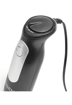 Блендер Eisen EHB-630, Black, 600W, занурювальний, 3 швидкості з плавним регулюванням, подрібнювач 650мл, склянка 800мл, вінчик