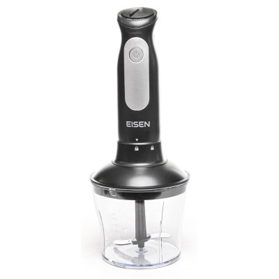 Блендер Eisen EHB-632, Black, 600W, занурювальний, 3 швидкості з плавним регулюванням, подрібнювач 650мл, вінчик