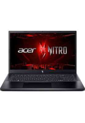 Ноутбук Acer Nitro V 15 ANV15-51-545T, Obsidian Black, 15.6" (1920x1080, IPS), Core i5-13420H (8x2.1-4.6 GHz), 16Gb DDR5, 512Gb NVMe, GeForce RTX 4050 (6Gb), WiFi 6E, Bluetooth 5.1, Web, 1xType-C / 3xUSB 3.0, HDMI, 57 Wh, Без ОС (NH.QNBEU.00D)