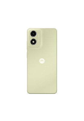 Смартфон Motorola E14, Pastel Green, 2 Nano-SIM, 6.56" (1612х720) IPS, Unisoc Tiger T606 (8x1.6GHz), RAM 2Gb, ROM 64Gb, MicroSD (до 512 ГБ), GPS, Wi-Fi, BT, LTE, 2 Cam, Li-Ion 5000mAh, Android 14