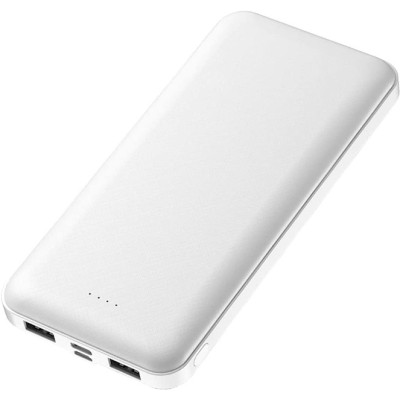 Універсальна мобільна батарея 10000 mAh, PowerPlant TPB21, White, USB / Type-C, LED індикатор рівня заряду Універсальна мобільна батарея 10000 mAh, PowerPlant TPB21, White, USB / Type-C, LED індикатор рівня заряду