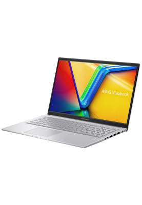 Ноутбук 15" Asus VivoBook 15 X1504VA-BQ978 (90NB10J2-M016N0) Cool Silver 15.6" FullHD 1920x1080 матовий, Intel Core i3-1315U 1.2-4.5GHz, RAM 12GB, SSD 512GB, Intel UHD Graphics, DOS