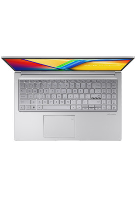 Ноутбук 15" Asus VivoBook 15 X1504VA-BQ978 (90NB10J2-M016N0) Cool Silver 15.6" FullHD 1920x1080 матовий, Intel Core i3-1315U 1.2-4.5GHz, RAM 12GB, SSD 512GB, Intel UHD Graphics, DOS
