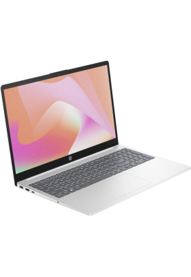 Ноутбук 15" HP 15-fd0015ua (9H8P0EA) Diamond White, 15.6", LED Full HD 1920x1080 IPS матовий, Intel Core i3-N305 1.8-3.8GHz, RAM 8Gb, SSD 512Gb, Intel UHD Graphics, DOS
