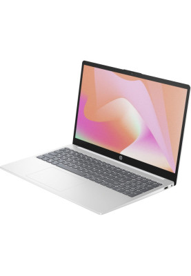 Ноутбук 15" HP 15-fd0015ua (9H8P0EA) Diamond White, 15.6", LED Full HD 1920x1080 IPS матовий, Intel Core i3-N305 1.8-3.8GHz, RAM 8Gb, SSD 512Gb, Intel UHD Graphics, DOS