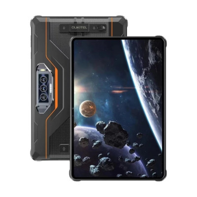 Планшет 11" Oukitel Pad RT8, Orange, 1920x1200, IPS, Helio G99, RAM 6Gb, ROM 256GB, MicroSD, GPS, LTE, Wi-Fi, BT, 4 Cam, 20000 mAh, Android 13