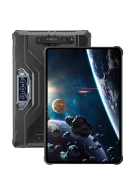 Планшет 11" Oukitel Pad RT8, Black, 1920x1200, IPS, Helio G99, RAM 6Gb, ROM 256GB, MicroSD, GPS, LTE, Wi-Fi, BT, 4 Cam, 20000 mAh, Android 13