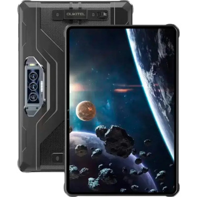 Планшет 11" Oukitel Pad RT8, Black, 1920x1200, IPS, Helio G99, RAM 6Gb, ROM 256GB, MicroSD, GPS, LTE, Wi-Fi, BT, 4 Cam, 20000 mAh, Android 13