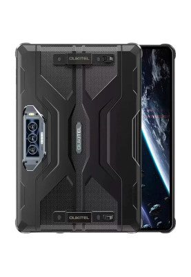 Планшет 11" Oukitel Pad RT8, Black, 1920x1200, IPS, Helio G99, RAM 6Gb, ROM 256GB, MicroSD, GPS, LTE, Wi-Fi, BT, 4 Cam, 20000 mAh, Android 13
