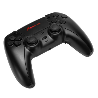 Геймпад Xtrike-Me GP-51, Black, бездротовий (Bluetooth), PS4 / PS3 / PC / Android / iOS, 20 кнопок, вібрація, акумулятор 600 mAh, Type-C
