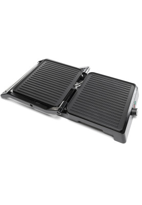 Електрогриль Holmer HCG-221, Black, 2200W, закритий (двосторонній), пластини 26х22см, піддон для жиру, управління механічне
