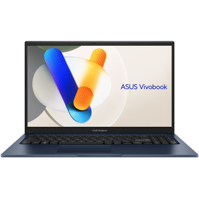 Ноутбук Asus Vivobook 15 X1504ZA-BQ065, 15.6" (1920x1080, IPS), Core i5-1235U (10x1.3-4.4 GHz), 16Gb DDR4, 512Gb NVMe, Iris Xe Graphics, WiFi 6E, Bluetooth 5.3, Web, 1xType-C / 2xUSB 3.0 / 1xUSB 2.0, HDMI, 42 Wh, Без ОС (90NB1021-M002W0)