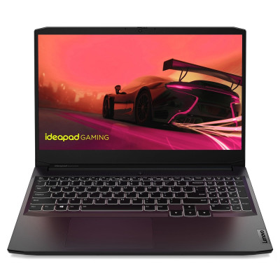 Ноутбук 15" Lenovo IdeaPad Gaming 3 15ACH6 (82K202CTRA) Shadow Black 15.6" FullHD 144 Гц 1920x1080 IPS матовий, AMD Ryzen 5 5500H 3.3-4.2GHz, RAM 16GB, SSD 512GB, nVidia GeForce RTX 2050 4GB, DOS
