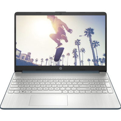 Ноутбук 15" HP 15s-eq2075ua (A5AJ1EA) Spruce Blue, 15.6", матовий LED Full HD 1920x1080 IPS, AMD Ryzen 7 5700U 1.8-4.3GHz, RAM 16Gb, SSD 512Gb, AMD Radeon Graphics, DOS