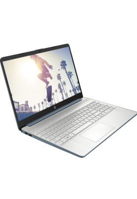 Ноутбук 15" HP 15s-eq2075ua (A5AJ1EA) Spruce Blue, 15.6", матовий LED Full HD 1920x1080 IPS, AMD Ryzen 7 5700U 1.8-4.3GHz, RAM 16Gb, SSD 512Gb, AMD Radeon Graphics, DOS