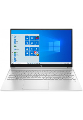 Ноутбук 15" HP Pavilion 15-eh1052ua (422K8EA) Ceramic White 15.6", LED Full HD 1920x1080 IPS матовий, AMD Ryzen 5 5500U 2.1-4.0GHz, RAM 12Gb, SSD 512Gb, AMD Radeon Graphics, DOS