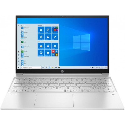 Ноутбук 15" HP Pavilion 15-eh1052ua (422K8EA) Ceramic White 15.6", LED Full HD 1920x1080 IPS матовий, AMD Ryzen 5 5500U 2.1-4.0GHz, RAM 12Gb, SSD 512Gb, AMD Radeon Graphics, DOS