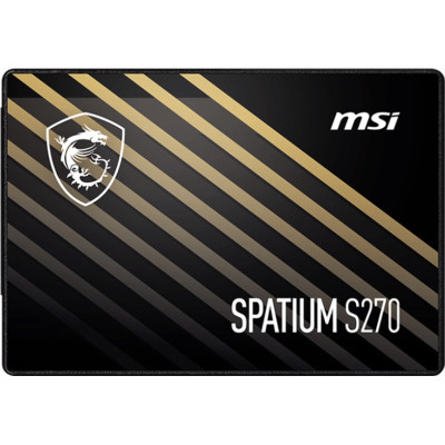 Твердотільний накопичувач SSD 240Gb, MSI Spatium S270, SATA3, 2.5", 3D TLC, 500/400 МБ/с (S78-440N070-P83)