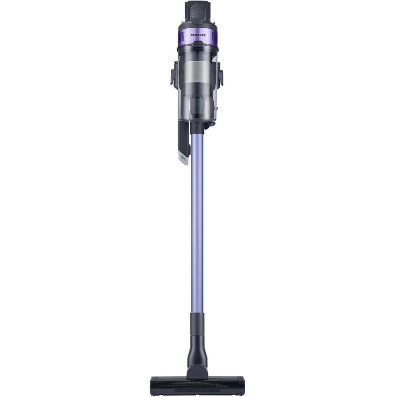 Пилосос Samsung VS15A6031R4/UK, Violet/Black, 410W, акумуляторний, всмоктування 150W, контейнер 0.8 л, сухе прибирання, турбощітка Jet Fit, комбінована насадка, подовжена щілинна насадка