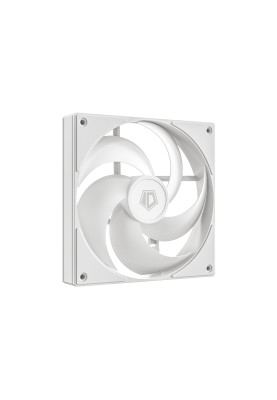 Вентилятор 140 мм, ID-Cooling AS-140-W DUET, White, 140x140x25 мм, PWM, 300±200~1800 ±10% об/хв, 24.9 дБ, 4-pin, гідравлічний підшипник