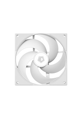 Вентилятор 140 мм, ID-Cooling AS-140-W DUET, White, 140x140x25 мм, PWM, 300±200~1800 ±10% об/хв, 24.9 дБ, 4-pin, гідравлічний підшипник