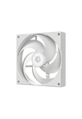 Вентилятор 140 мм, ID-Cooling AS-140-W DUET, White, 140x140x25 мм, PWM, 300±200~1800 ±10% об/хв, 24.9 дБ, 4-pin, гідравлічний підшипник