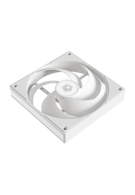 Вентилятор 140 мм, ID-Cooling AS-140-W DUET, White, 140x140x25 мм, PWM, 300±200~1800 ±10% об/хв, 24.9 дБ, 4-pin, гідравлічний підшипник