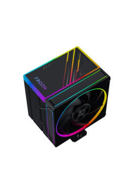 Кулер для процесора ID-Cooling FROZN A610 ARGB, 120 мм, 6 теплових трубок, алюміній/мідь, Intel: 1700, 1200, 1150, 1151, 1155, 1156, AMD: AM4/AM5, 500±200 ~ 2000±10% об/хв, 29.85dB(A) Max, 154х94х120 мм, 4-pin PWM, до 250 Вт