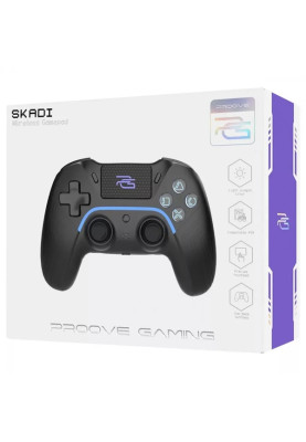 Геймпад Proove Skadi, Black, бездротовий (Bluetooth), PS4 / PC / Android, вібрація, акумулятор 400 mAh, Type-C (WGSK00022001)