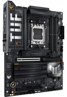 Материнська плата AM5 Asus TUF GAMING X870-PLUS WIFI, X870, 4xDDR5, Int.Video (CPU), 2xSATA3, 4xM.2, 1xPCI-E 5.0 x16, 1xPCI-E 4.0 x16, Realtek ALC1220P, WiFi 7, Bluetooth 5.4, Realtek 2.5Gb, HDMI/2xType-C, ATX