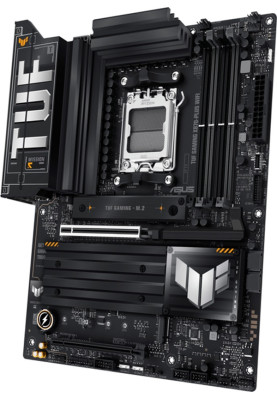 Материнська плата AM5 Asus TUF GAMING X870-PLUS WIFI, X870, 4xDDR5, Int.Video (CPU), 2xSATA3, 4xM.2, 1xPCI-E 5.0 x16, 1xPCI-E 4.0 x16, Realtek ALC1220P, WiFi 7, Bluetooth 5.4, Realtek 2.5Gb, HDMI/2xType-C, ATX
