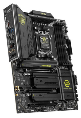 Материнська плата AM5 MSI MAG X870 TOMAHAWK WIFI, X870, 4xDDR5, Int.Video (CPU), 4xSATA3, 4xM.2, 1xPCI-E 5.0 x16, 1xPCI-E 4.0 x16, 1xPCI-E 3.0 x16, ALC4080, WiFi 7, Bluetooth 5.4, Realtek 8126 5G, HDMI/2xType-C, ATX