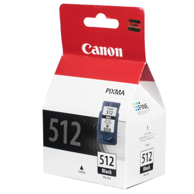 Картридж Canon PG-512, Black, MP240/250/260/270/480/490, MX320/330, 15 мл (2969B007)