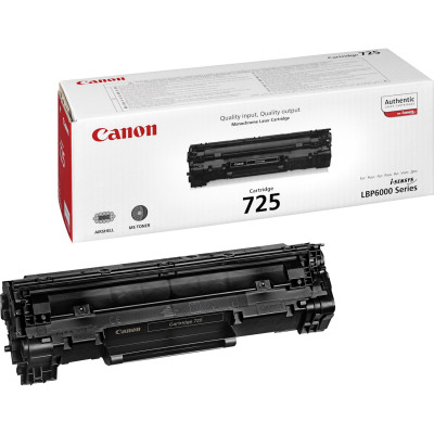 Картридж Canon 725, Black, LBP-6000/6020, MF3010, 1600 стор (3484B002)