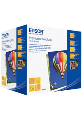 Фотопапір Epson, напівглянцевий, A6 (10x15), 250 г/м², 500 арк, Premium Series (C13S042200)