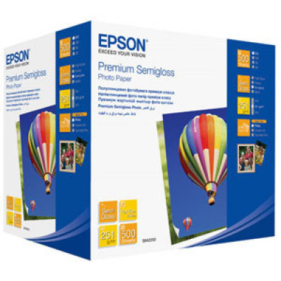 Фотопапір Epson, напівглянцевий, A6 (10x15), 250 г/м², 500 арк, Premium Series (C13S042200)