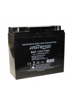 Батарея для ДБЖ 12В 17Ач EnerGenie, VLRA/AGM / BAT-12V17AH4 / ШхДxВ 180x76x165