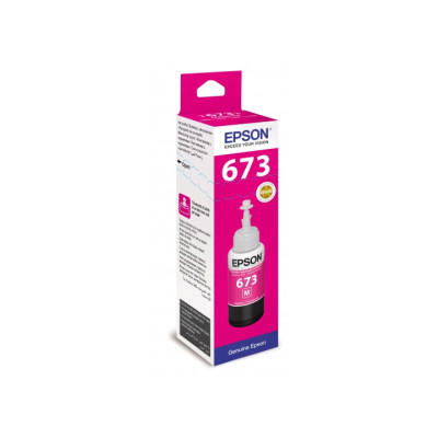 Чорнило Epson 673, Magenta, для L800/805/810/850/1800, 70 мл (C13T67334A)