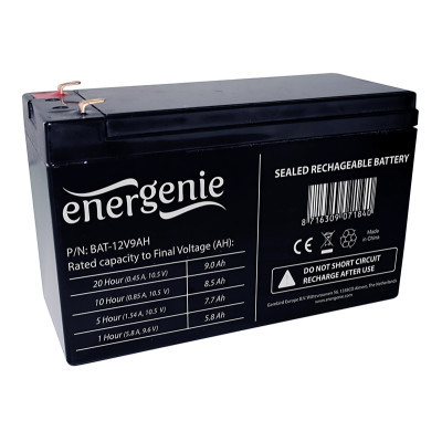 Батарея для ДБЖ 12В 9Ач EnerGenie 64x94x150 (ШхВхД) BAT-12V9AH