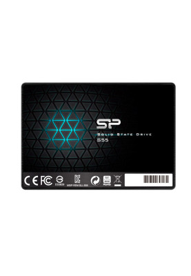 Твердотільний накопичувач 120Gb, Silicon Power Slim S55, SATA3, 2.5", TLC, 550/420 MB/s (SP120GBSS3S55S25)