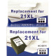 Картридж HP №21XL (C9351CE), Black, DJ3920/PSC1410, MicroJet (HC-E01X)
