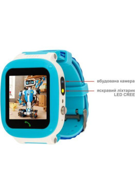Smart Watch AmiGo GO004 Splashproof Camera+Led Blue UA UCRF