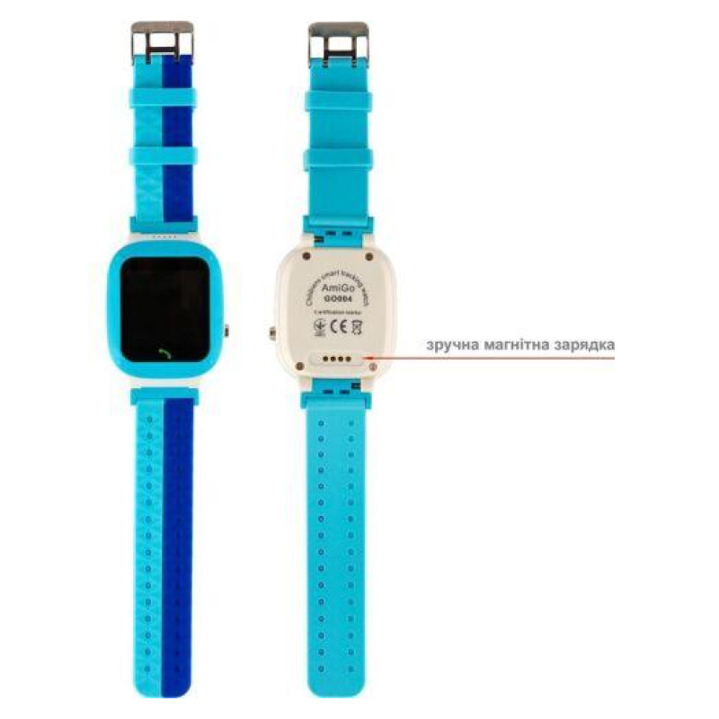 Smart Watch AmiGo GO004 Splashproof Camera+Led Blue UA UCRF