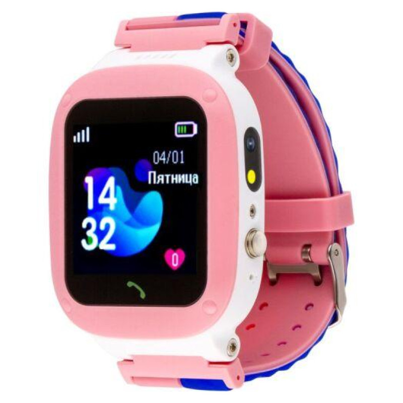 Smart Watch AmiGo GO004 Splashproof Camera+Led Pink UA UCRF